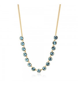 Collana Donna Gioielli Brosway Symphonia in acciaio 316L pvd Oro e cristalli smoked bym80