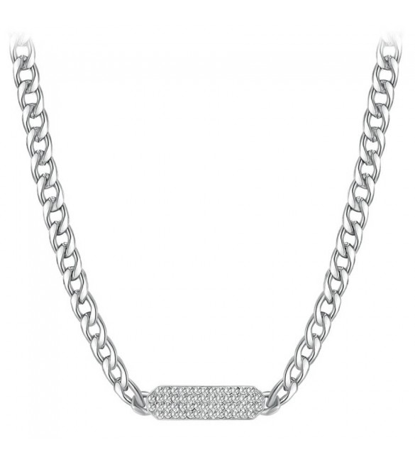 Collana Donna Gioielli Brosway Symphonia in acciaio con cristalli crystal bym99