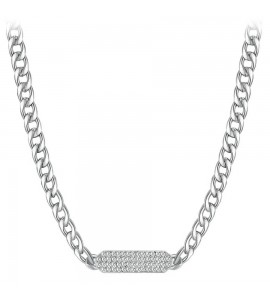 Collana Donna Gioielli Brosway Symphonia in acciaio con cristalli crystal bym99