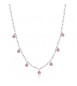 Collana Donna Gioielli Brosway Symphonia in acciaio e cristalli light ametyst bym140