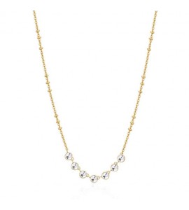 Collana Donna Gioielli Brosway Symphonia in acciaio pvd oro e cristalli crystal bym136