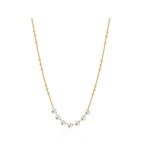 Collana Donna Gioielli Brosway Symphonia in acciaio pvd oro e cristalli crystal bym136