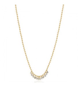 Collana Donna Gioielli Brosway Symphonia in acciaio pvd oro e cristalli crystal bym150