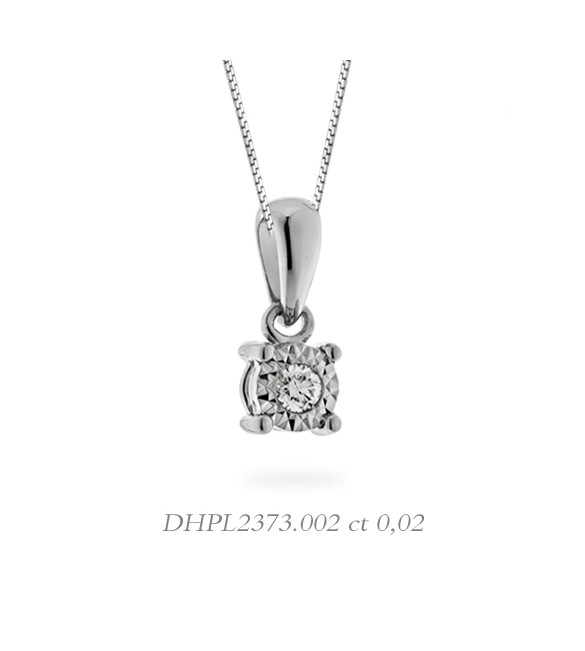 Collana donna gioielli Donnaoro linea Stelle in oro 18 kt e diamante ct 0,02 DHPL2373.002