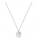 Collana Donna Gioielli S\'agapò Lucky Light in acciaio con Quadrifoglio e Cristallo skt39