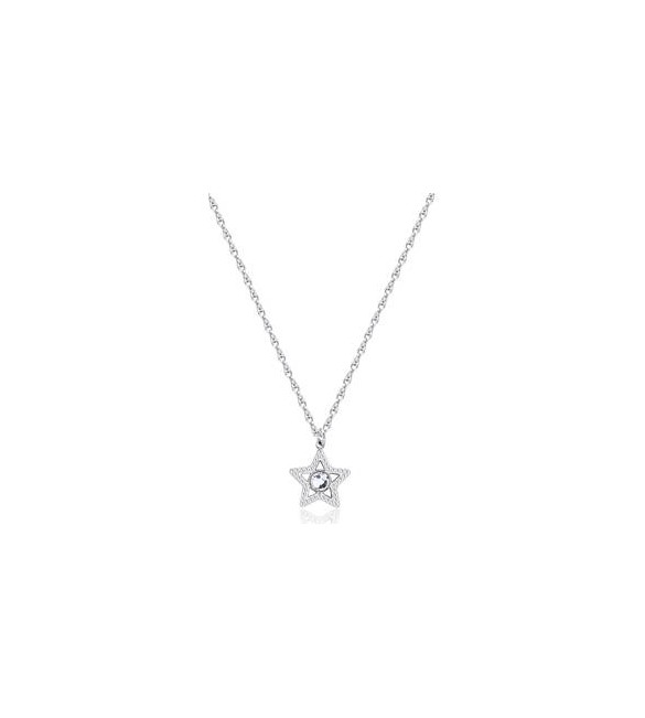Collana Donna Gioielli S\'agapò Lucky Light in acciaio con Stella e Cristallo skt37