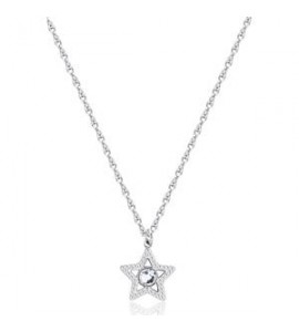 Collana Donna Gioielli S\'agapò Lucky Light in acciaio con Stella e Cristallo skt37