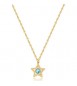 Collana Donna Gioielli S\'agapò Lucky Light in acciaio dorato con Stella e Cristallo skt38