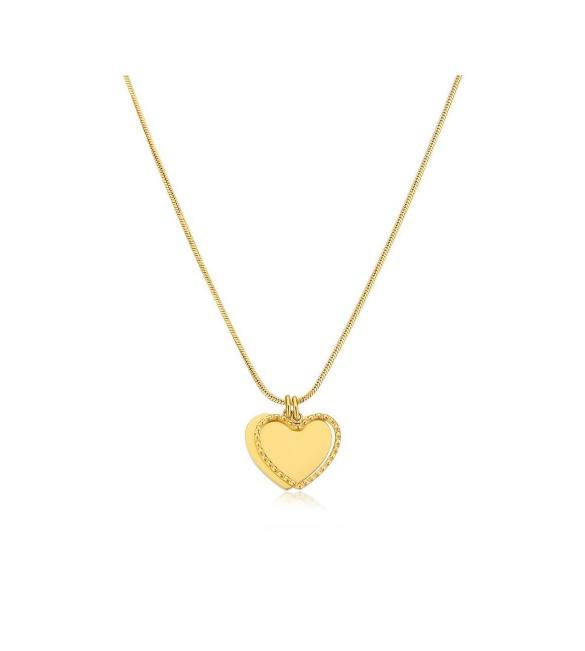 Collana Donna Gioielli S\'agapò Message in acciaio pvd oro con Cuori ssg10