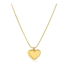 Collana Donna Gioielli S\'agapò Message in acciaio pvd oro con Cuori ssg10