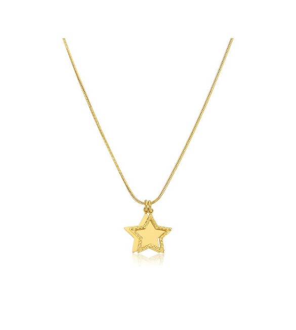 Collana Donna Gioielli S\'agapò Message in acciaio pvd oro con Stelle ssg08