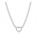 Collana Donna Gioielli S\'agapò My Love in acciaio Cuore e cristalli syl05