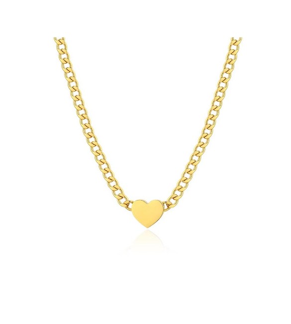 Collana Donna Gioielli S\'agapò My Love in acciaio pvd oro e Cuore syl04