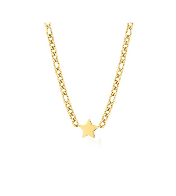 Collana Donna Gioielli S\'agapò My Love in acciaio pvd oro e Stella syl02