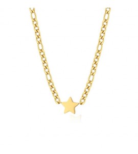 Collana Donna Gioielli S\'agapò My Love in acciaio pvd oro e Stella syl02