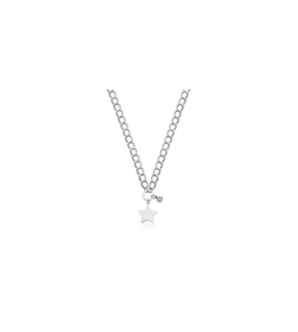 Collana Donna Gioielli S\'agapò My Love in acciaio Stella e cristallo bianco syl19