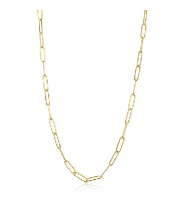 Collana Donna Gioielli Sagapò Chunky in acciaio 316L pvd oro catena shk02