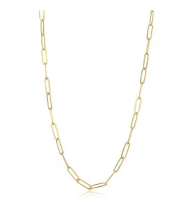 Collana Donna Gioielli Sagapò Chunky in acciaio 316L pvd oro catena shk02