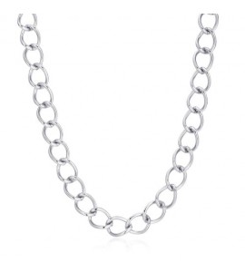 Collana Donna Gioielli Sagapò Chunky in acciaio catena grumetta larga shk29