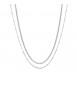 Collana Donna Gioielli Sagapò Chunky in acciaio doppia catena shk08
