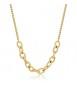 Collana Donna Gioielli Sagapò Chunky in acciaio dorato catena e spiga shk62