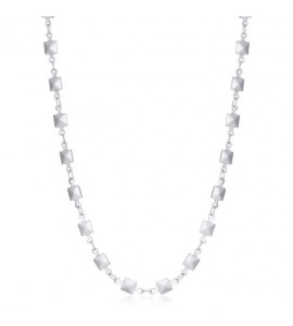 Collana Donna Gioielli Sagapò Chunky in acciaio maglia con borchie shk27