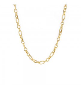 Collana Donna Gioielli Sagapò Chunky in acciaio pvd oro catena grande shk20