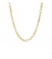 Collana Donna Gioielli Sagapò Chunky in acciaio pvd oro catena grande shk20