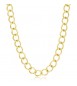 Collana Donna Gioielli Sagapò Chunky in acciaio pvd oro catena grumetta larga shk30
