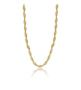 Collana Donna Gioielli Sagapò Chunky in acciaio pvd oro catena snake torchon shk46