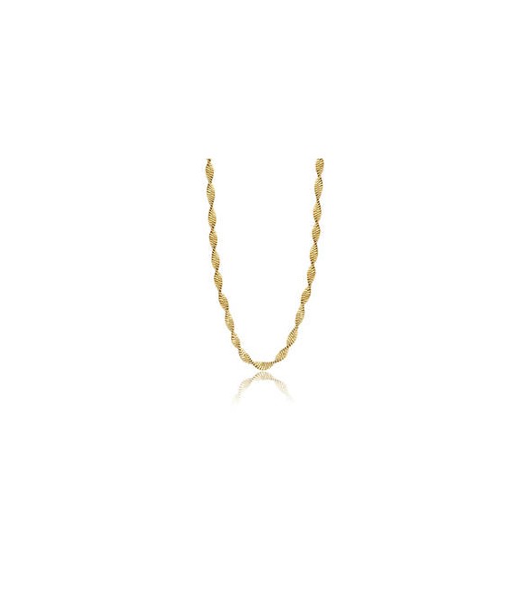 Collana Donna Gioielli Sagapò Chunky in acciaio pvd oro catena snake torchon shk46