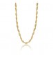 Collana Donna Gioielli Sagapò Chunky in acciaio pvd oro catena snake torchon shk46