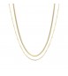 Collana Donna Gioielli Sagapò Chunky in acciaio pvd oro doppia catena shk09