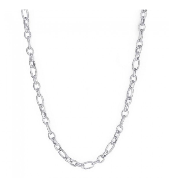 Collana Donna Gioielli Sagapò Chunky lunga in acciaio catena grande shk21