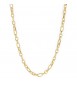 Collana Donna Gioielli Sagapò Chunky lunga in acciaio pvd oro catena grande shk22
