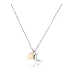 Collana Donna Gioielli Sagapò Feelings in acciaio con luna sfe03