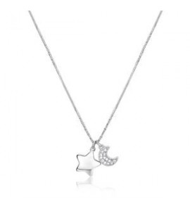 Collana Donna Gioielli Sagapò Feelings in acciaio con stella sfe02