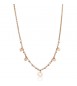 Collana donna gioielli Sagapò Haiti in acciaio 316L pvd oro rosa sht04