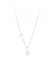 Collana donna gioielli Sagapò Happy in acciaio 316L con Cuore personalizzabile con charms shac6