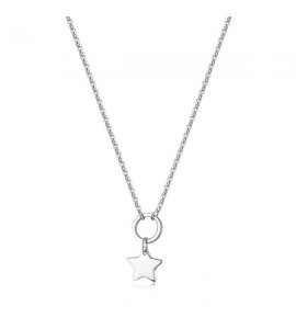 Collana donna gioielli Sagapò Happy in acciaio 316L con Stella personalizzabile con charms shac53