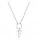 Collana Donna Gioielli Sagapò Happy in acciaio con lettera F shac70