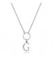 Collana Donna Gioielli Sagapò Happy in acciaio con lettera G shac71
