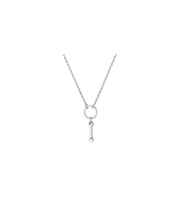 Collana Donna Gioielli Sagapò Happy in acciaio con lettera I shac73