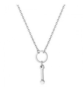 Collana Donna Gioielli Sagapò Happy in acciaio con lettera I shac73