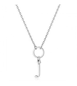 Collana Donna Gioielli Sagapò Happy in acciaio con lettera J shac74