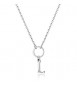 Collana Donna Gioielli Sagapò Happy in acciaio con lettera L shac76