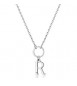 Collana Donna Gioielli Sagapò Happy in acciaio con lettera R shac81