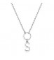 Collana Donna Gioielli Sagapò Happy in acciaio con lettera S shac82