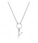 Collana Donna Gioielli Sagapò Happy in acciaio con lettera V shac85