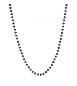 Collana donna gioielli Sagapò Happy in acciaio e vetro Nero shac46